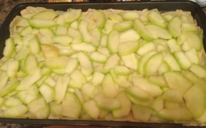 Zucchini pie squares